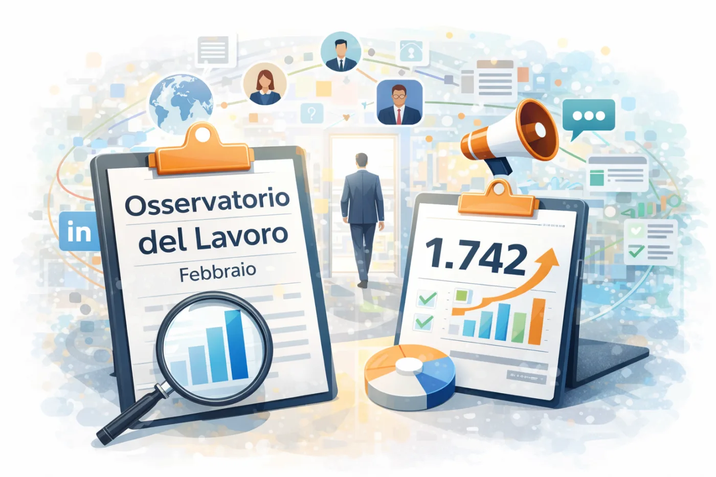 Osservatorio lavoro: a Febbraio oltre 1.700 ricerche attive per responsabili della comunicazione - il Communication Manager diventa funzione organizzativa stabile